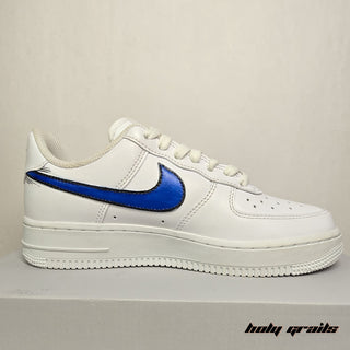 Custom Air Force 1 x Messi's Drip Football Sports Theme Hand Painted Sneaker - Inner Side