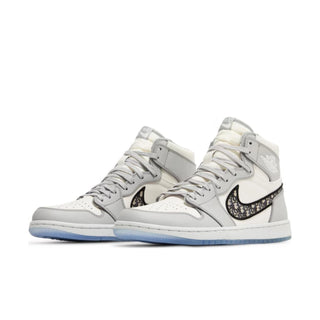 Dior x Nike Air Jordan 1 High Sneakers - Front