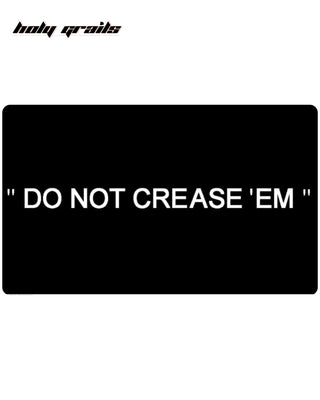 'Do Not Crease 'Em' Hand tufted Rug Digital
