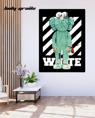 Drip Zone Tufted Rug On Wall