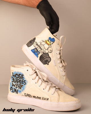 Duck Flex Kicks Custom Kicks - Sides  - Those Burpees were Fun