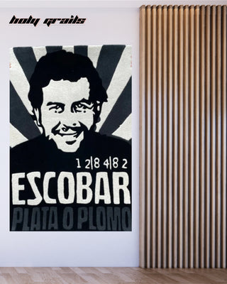 Escobar Swag Tufted Rug On Wall