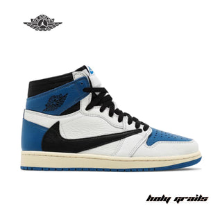 Fragment Design x Travis Scott x Nike Air Jordan 1 Retro High Sneakers - Side 1