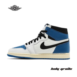 Fragment Design x Travis Scott x Nike Air Jordan 1 Retro High Sneakers - Side 2