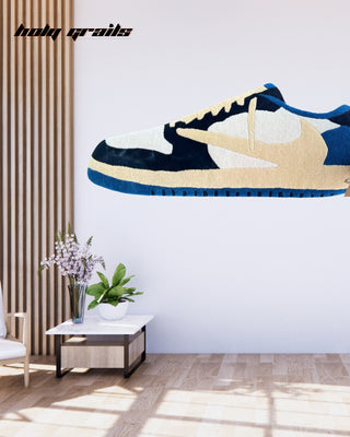 Fragment Kicks Tufted Rug On Wall