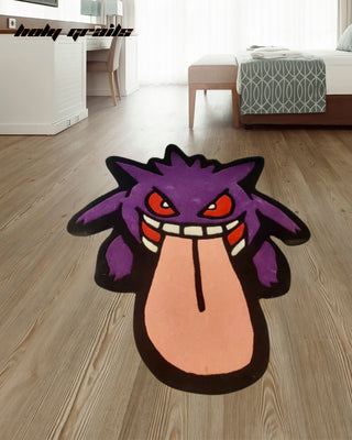 Ghastly Grin Hand Tufted Rug On Floor