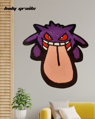 Ghastly Grin Hand Tufted Rug On Wall