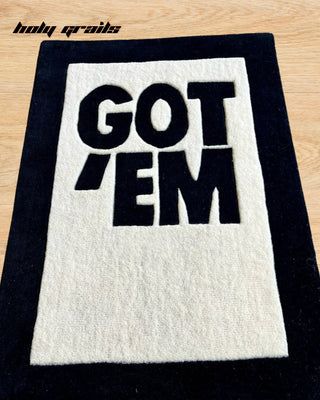 Got'em Tufted Rug On Floor Close Up