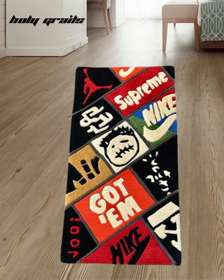 Hype Patch Tufted Rug On Floor