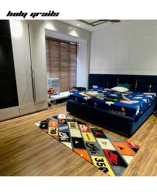 Hype Vault Tufted Rug on Bedroom Floor