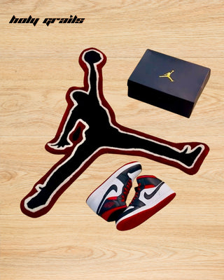 Jumpman Slam Tufted Rug On Floor