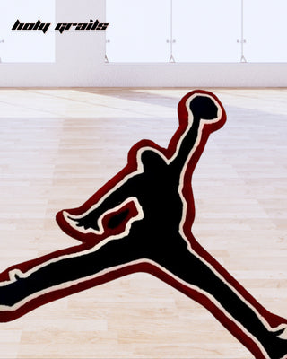 Jumpman Slam Tufted Rug On Floor Close Up