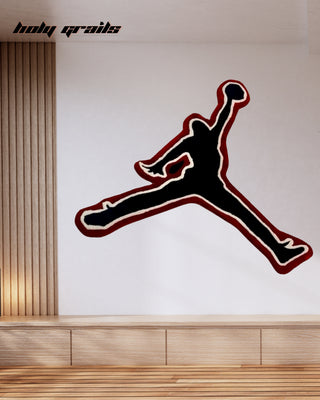 Jumpman Slam Tufted Rug On Wall