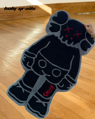 Kaws Hype Tufted Rug On Floor 2