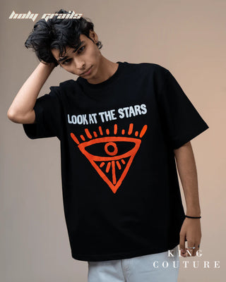 'Look At The Start Oversized Tee Shirt' HG x King Couture - Front