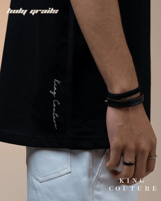 'Look At The Start Oversized Tee Shirt' HG x King Couture - Side Branding Close Up