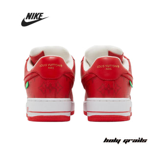 Louis Vuitton x Nike Air Force 1 Low 'White Comet Red' Sneakers - Back