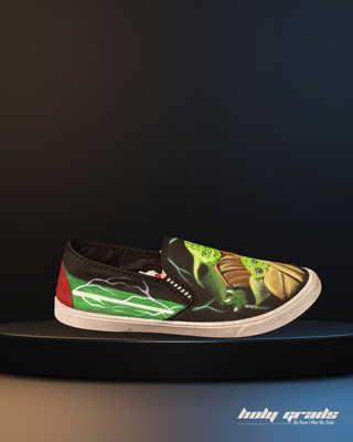 Mini Master Yoda Slips - Starwars Custom Kicks - Side 2 Yoda
