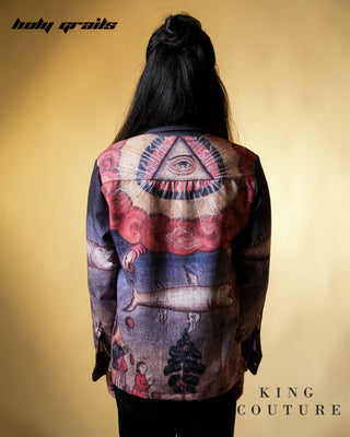 'Monarch Crest Full Sleeve Shirt' HG x King Couture - Back