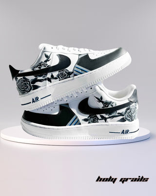 Monochrome Florals HG Custom Kicks - Both Sides
