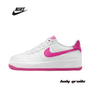 Nike Air Force 1 Low 'White Laser Fuchsia' Sneakers - Side 2