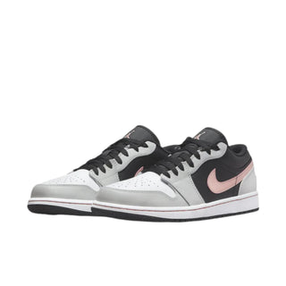 Nike Air Jordan 1 Low 'Grey Fog Bleached Coral' Sneakers - Front