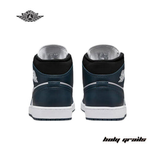 Nike Air Jordan 1 Mid 'Armory Navy' Sneakers - Back