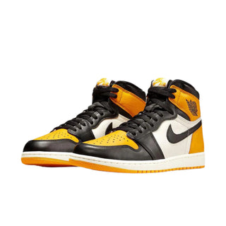 Nike Air Jordan 1 Retro High OG 'Taxi Yellow Toe' Sneakers - Front