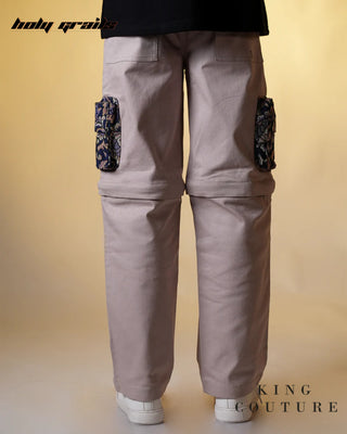 'Paisley Pocket Detachable Zipper Pants' HG x King Couture - Back