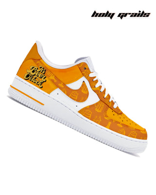 Street Style Custom Air Force 1 x Beer O’clock Hand Painted Food & High Enough Theme Sneaker - Side 2