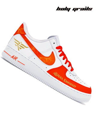 Street Style Custom Air Force 1 x Enfield Drives Hand Painted Speed Thrills Theme Sneaker - Side 1