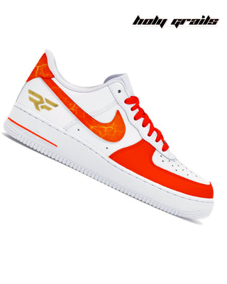 Street Style Custom Air Force 1 x Enfield Drives Hand Painted Speed Thrills Theme Sneaker - Side 2