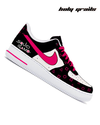 Street Style Custom Air Force 1 x Squid Game Hand Painted TV Series & Movies Theme Sneaker - Side 2