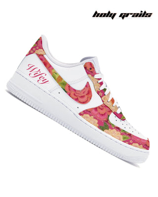 Street Style Custom Air Force 1 x The Desi Bride Hand Painted Wedding Theme Sneaker -  Side 2
