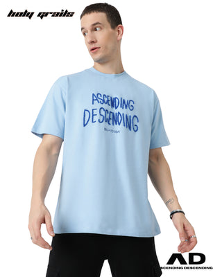 Streetwear Style 'Aari (Blue)' Oversized T-Shirt HG x Ascending Descending - Front