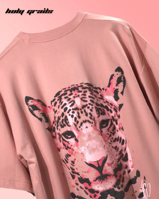 Streetwear Style 'Pink Panther' Oversize Graphic 260 GSM 100% French Terry Cotton Tee HG x Noctura - Back