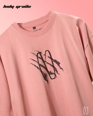Streetwear Style 'Pink Panther' Oversize Graphic 260 GSM 100% French Terry Cotton Tee HG x Noctura - Front