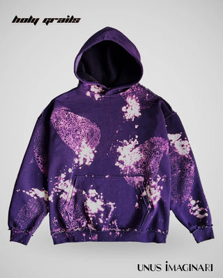 Streetwear Style 'Unpurpled' Purple 340 GSM 100% Cotton Oversize Hoodie HG x Unus Imaginari - Front