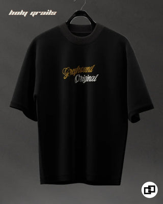 Streetwear Style 'Wild Tiger' Black Graphic Print 240 GSM 100% Cotton Oversize Tee HG x Grey Hound Clothing - Front