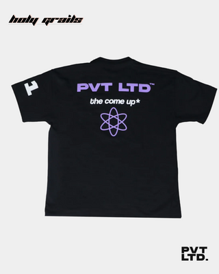 Streetwear Style 'Haven't Peaked Yet' Oversized Black 240 GSM Cotton T-shirt HG x Pvt Ltd - Back