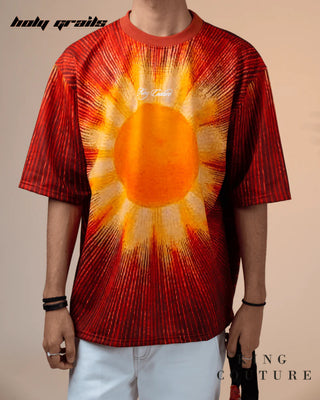 'Sun God Oversized Tee Shirt' HG x King Couture - Front Top