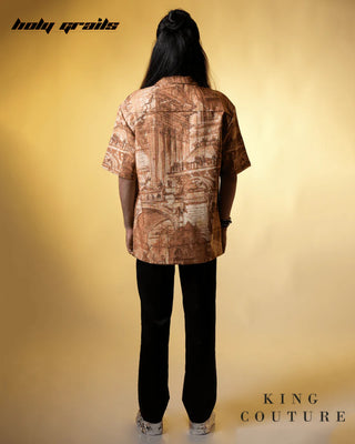 'Sunlit Spire Half Sleeve Shirt' HG x King Couture - Back Full