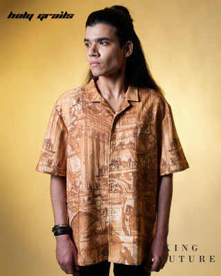 'Sunlit Spire Half Sleeve Shirt' HG x King Couture - Front