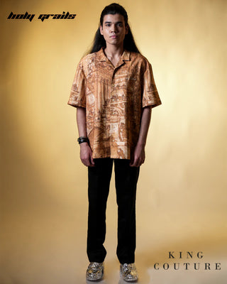 'Sunlit Spire Half Sleeve Shirt' HG x King Couture - Front Full