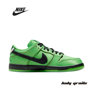 The Powerpuff Girls x Nike Dunk Low Pro SB QS 'Buttercup' Sneakers - Side 1