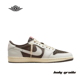 Travis Scott x Nike Air Jordan 1 Retro Low OG 'Reverse Mocha' Sneakers - Side 1