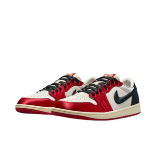 Trophy Room x Nike Air Jordan 1 Retro Low OG SP 'Rookie Card - Away' Sneakers - Front