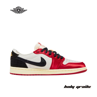 Trophy Room x Nike Air Jordan 1 Retro Low OG SP 'Rookie Card - Away' Sneakers - Side 1