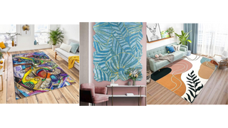Coolest Rugs Right Now: From Marlboro Logo to UNO Card Rugs - Featured Image - Abstract Art Rug