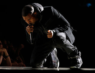 Kanye West wore All Black Suede while performing at Grammy 2008